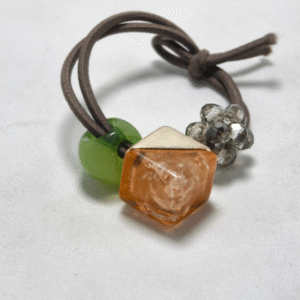 Orange Charm Hair Tie